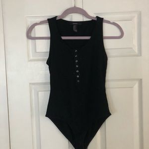 Forever 21 Black Basic Bodysuit